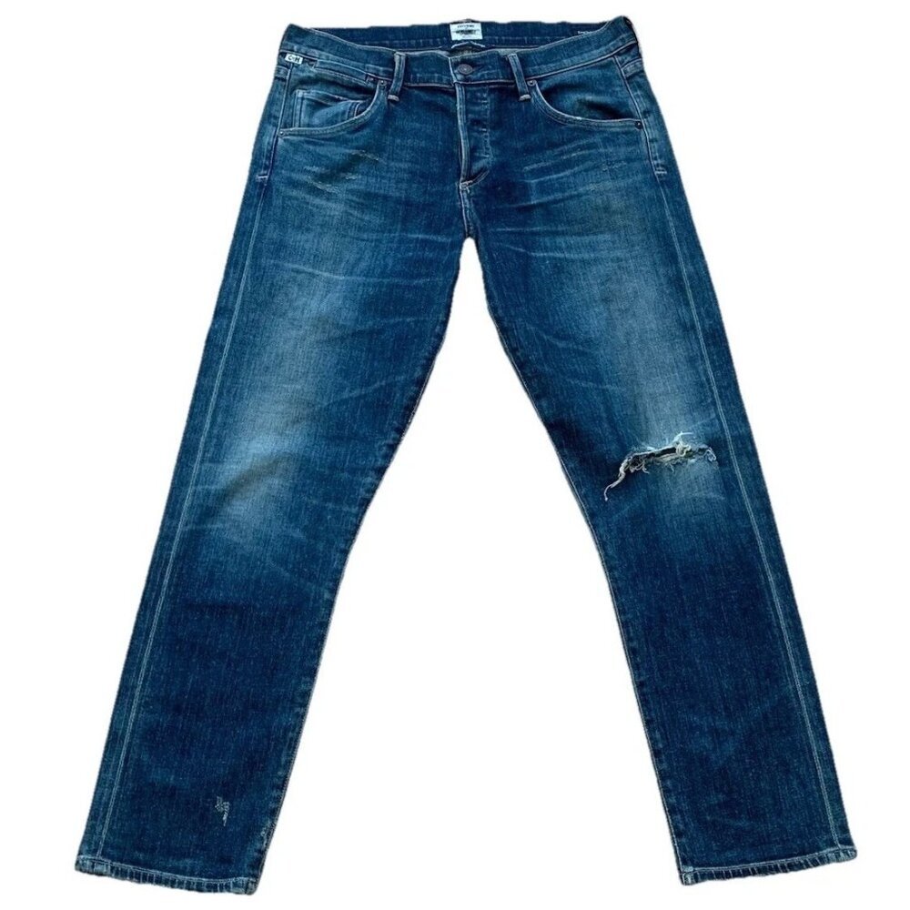 Citizens of Humanity Jeans Womens 26 Emerson Slim Boyfriend Made USA Distressed